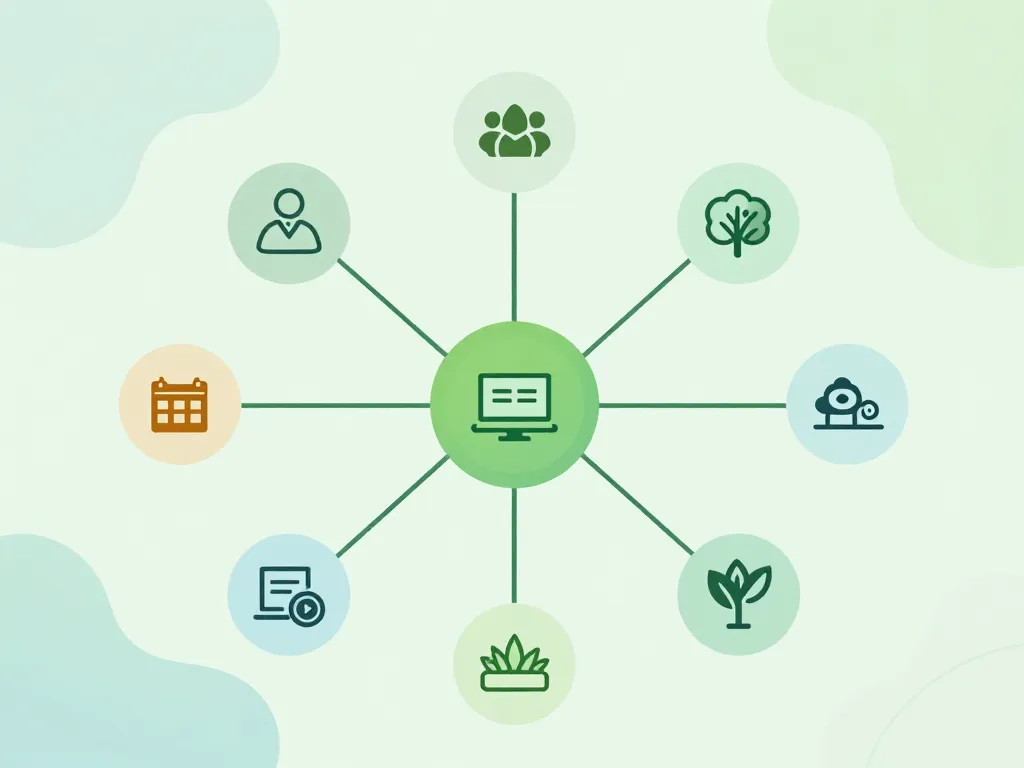 Diagramme organisation contenu association blog écolo