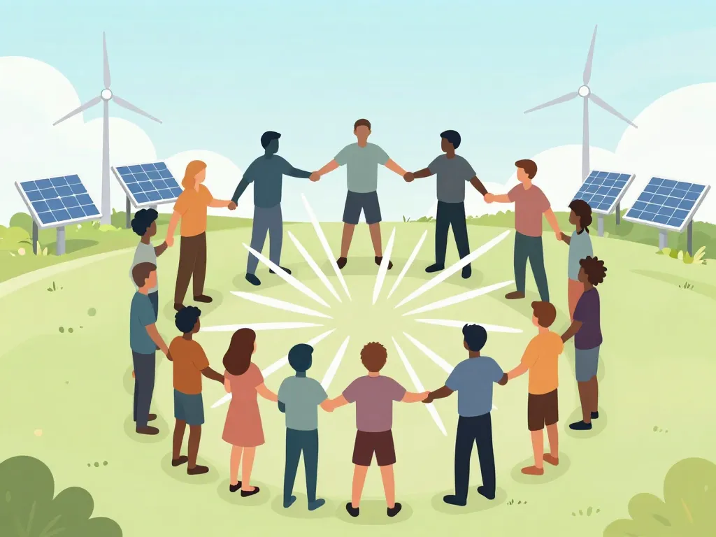 Image modèle coopératif Co-valence énergie, gouvernance partagée