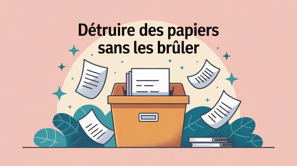 comment détruire des papiers sans les brûler illustration sécurisée