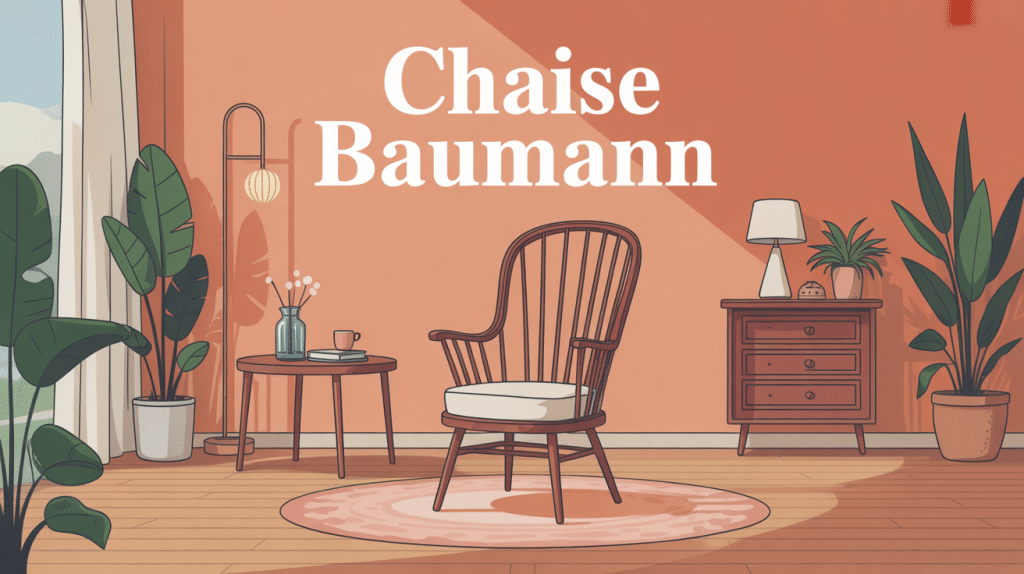 comment reconnaître une vraie chaise Baumann en scène élégante bois courbé