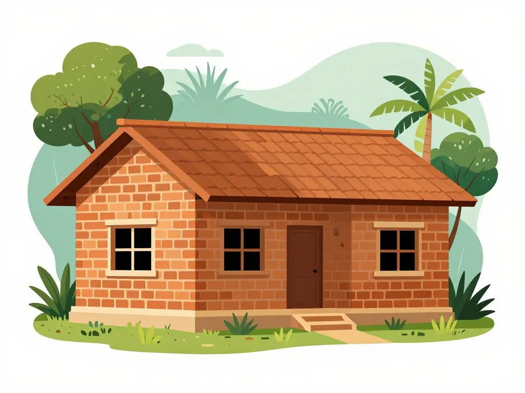 congo maison matériaux, plans, construction durable