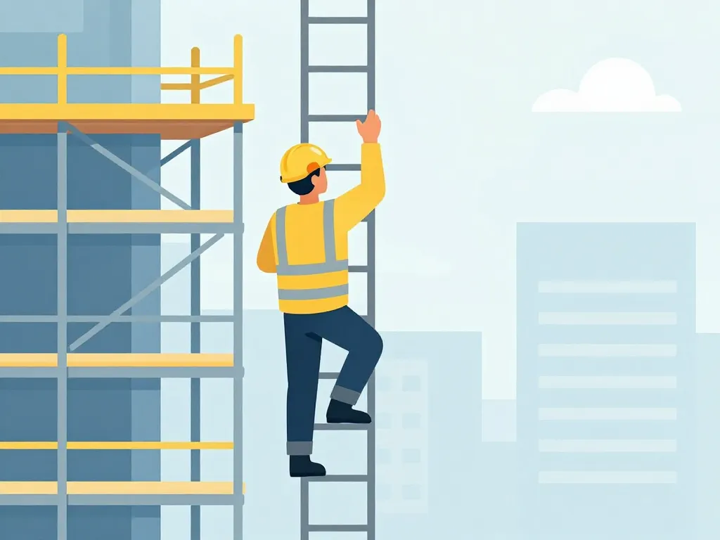 montant indemnité tour d'échelle illustration ouvriers échelle chantier