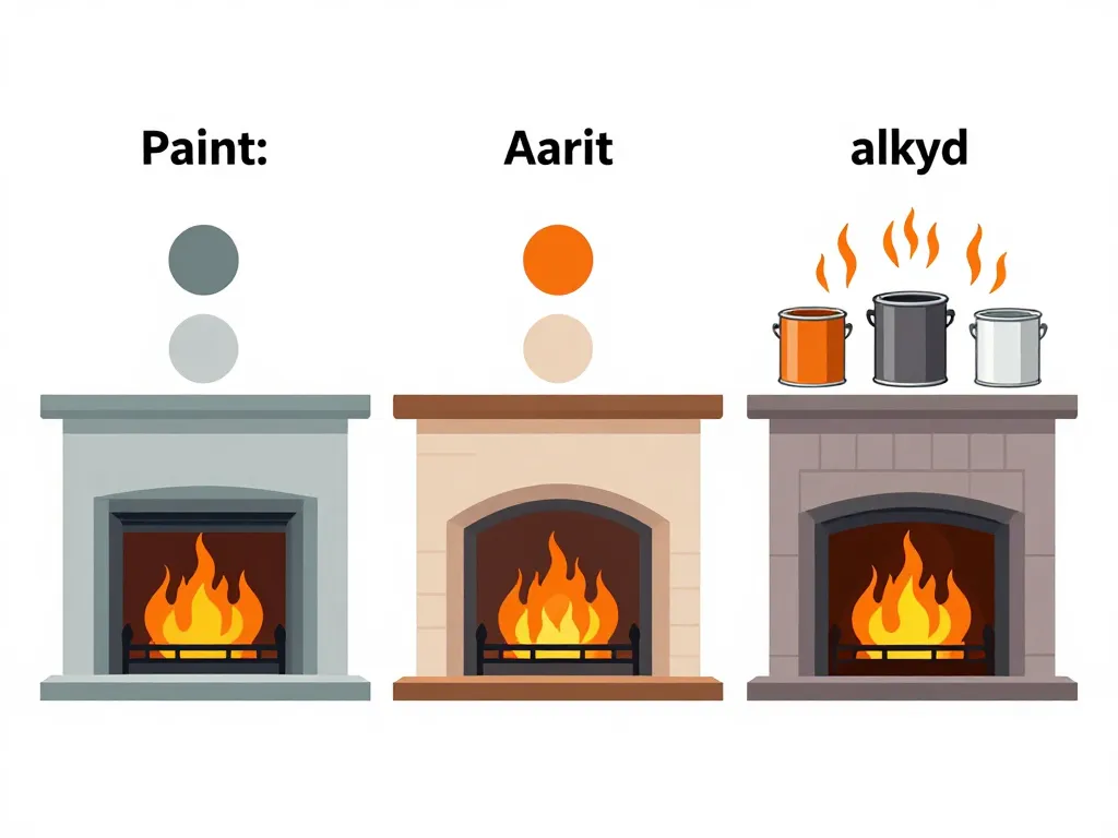 Comparaison des peintures pour peindre une cheminée selon usage