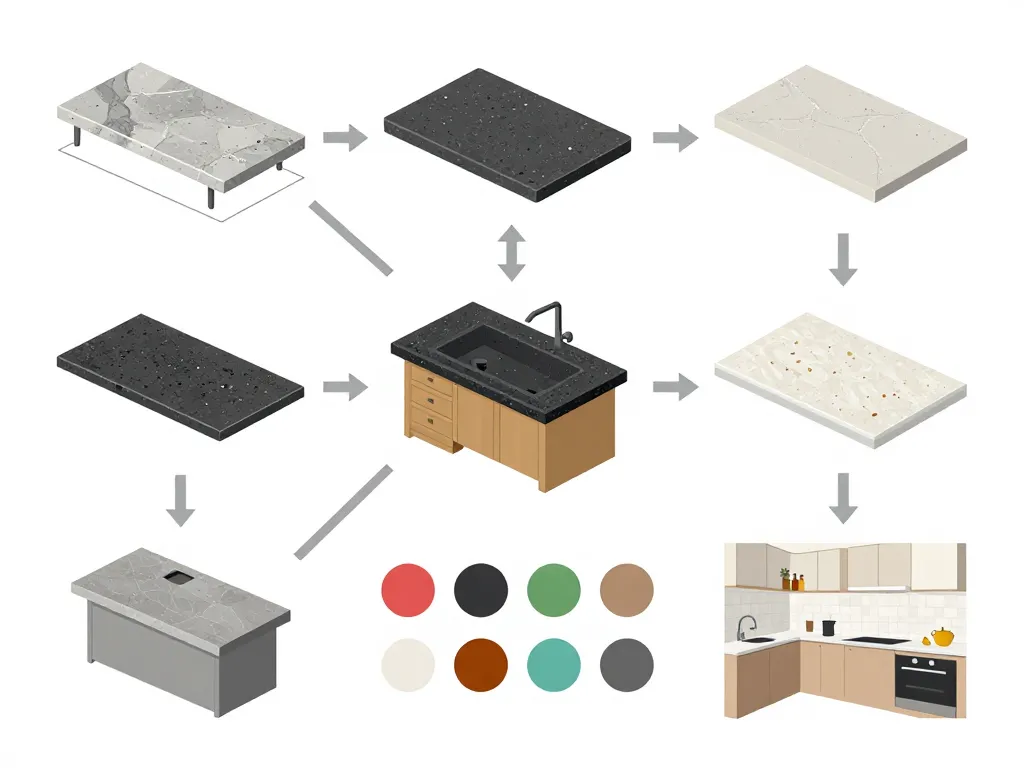 pierre de lave plan de travail étapes pose personnalisation couleurs