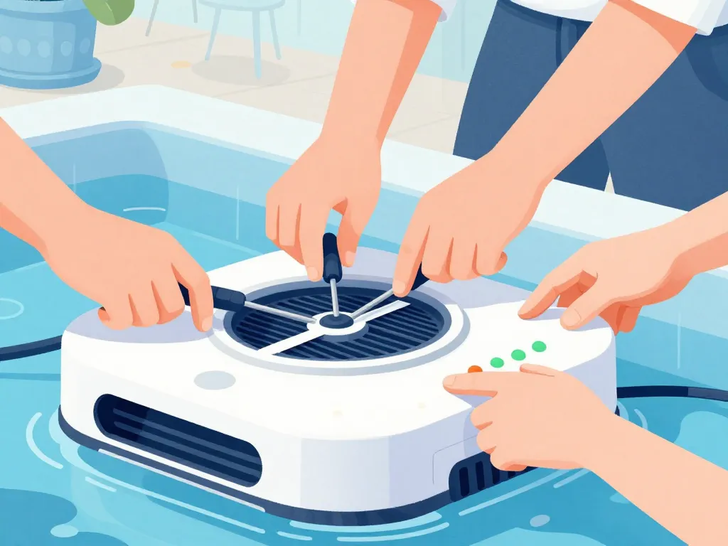 robot piscine zodiac voyant i clignote étapes de vérification