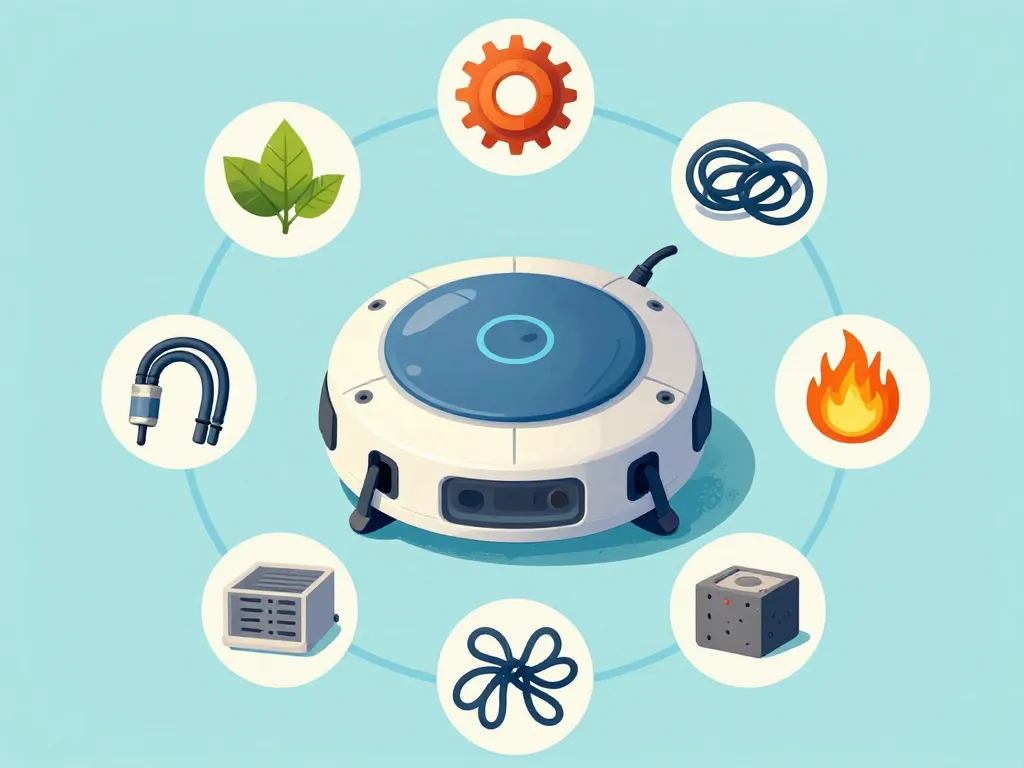 robot piscine zodiac voyant i clignote blocage filtre câble