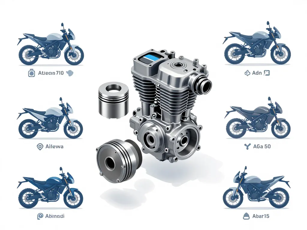 Diagramme kit 70 Athena AM6 moteur AM6 compatible