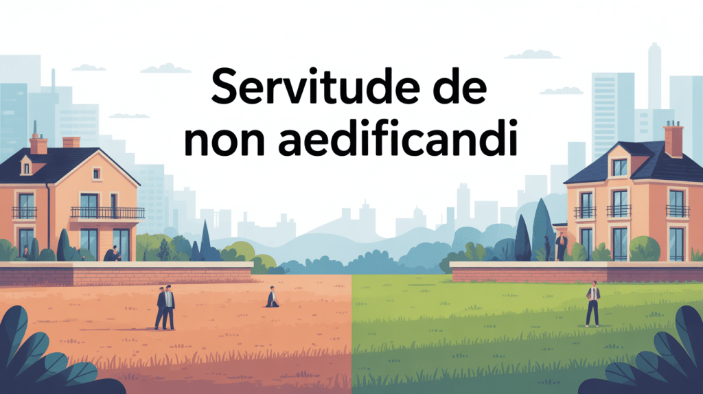 illustration servitude de non aedificandi terrain inconstructible