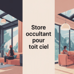toiciel store occultant sous verrière moderne