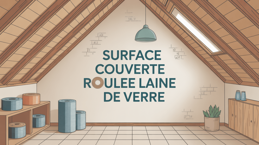 1 rouleau de laine de verre combien de m2 isolation illustration