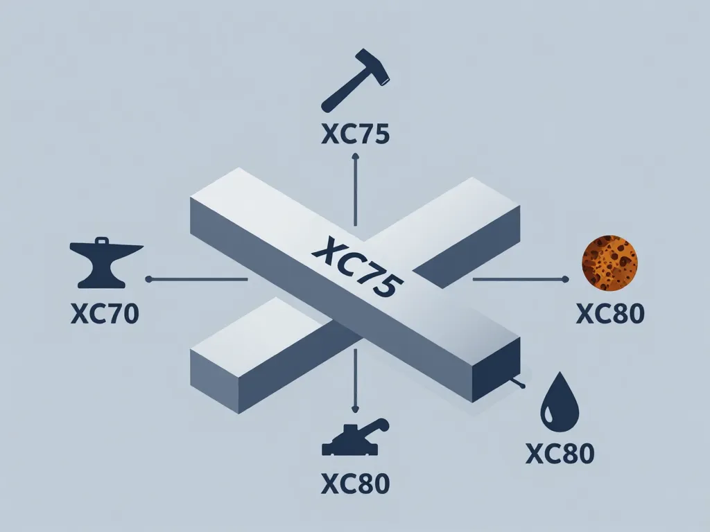 acier-xc75 caractéristiques composition comparaison