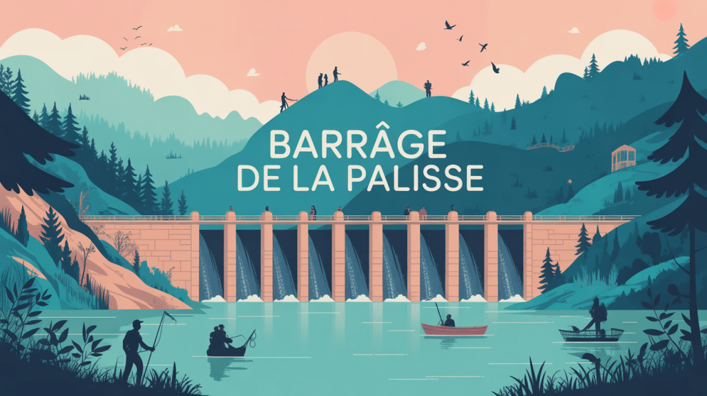 barrage de la palisse panorama lac et nature