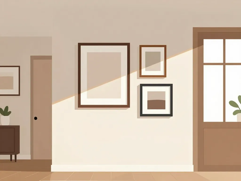 cadre sur un mur salon moderne focal déco