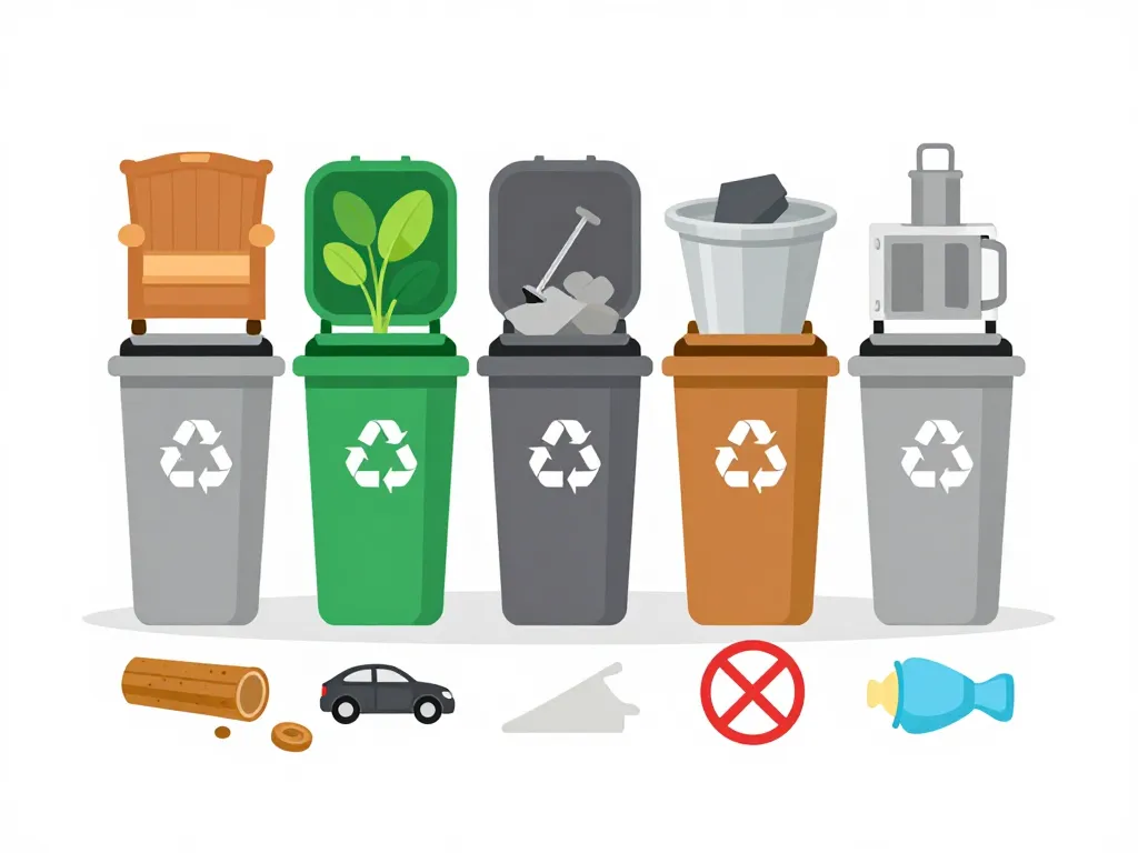 Déchets acceptés interdits schéma déchetterie Seclin