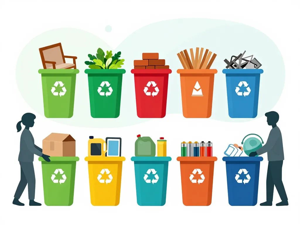 Déchets acceptés bennes tri déchetterie Gignac