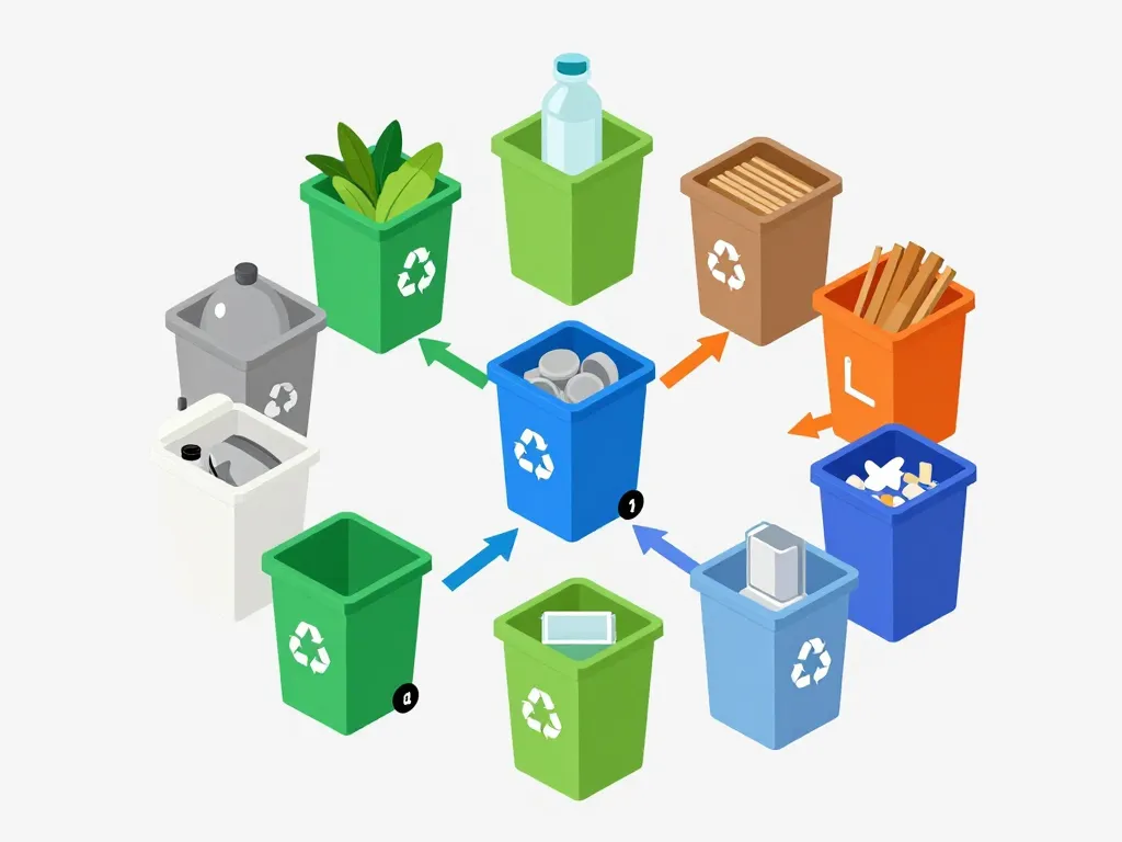 Tri déchets acceptés déchetterie Lunéville schéma simple