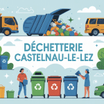 Illustration gestion déchets déchetterie Castelnau le Lez
