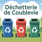Illustration gestion des déchets déchetterie Coublevie