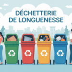 Gestion des déchets triés à la déchetterie Longuenesse