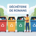 illustration déchèterie romans gestion déchets