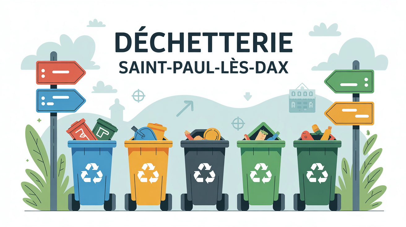 Gestion et tri des déchets à la déchetterie Saint Paul les Dax