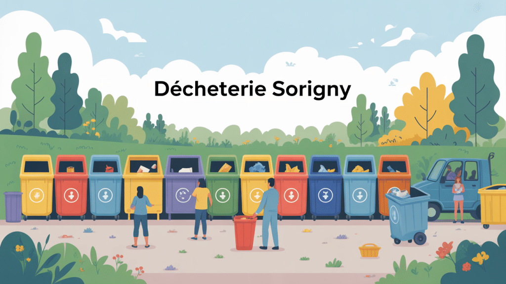 Vue panoramique déchetterie Sorigny moderne