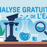 Faire analyser son eau gratuitement illustration vectorielle épurée