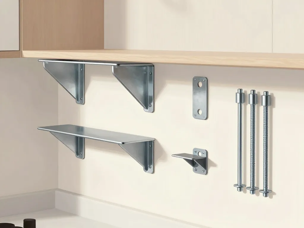 Comparatif systèmes fixation plan de travail suspendu murs