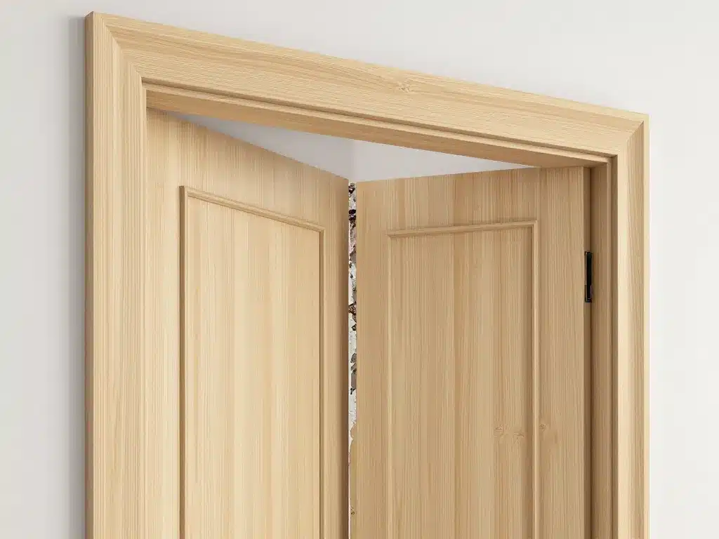 habillage comment cacher un encadrement de porte complet mdf technique