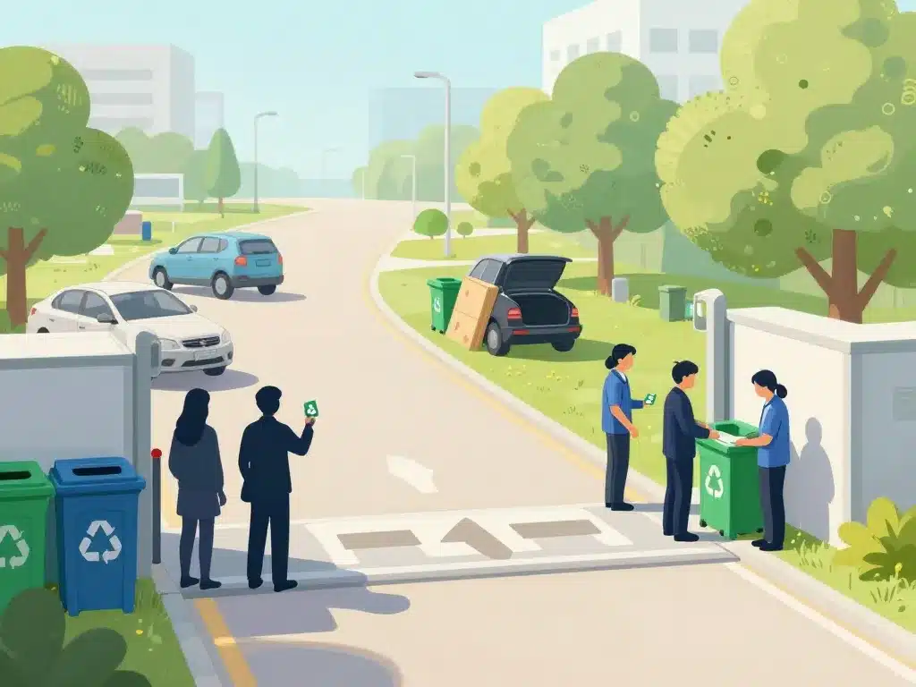 Entrée services pratiques déchetterie Seclin