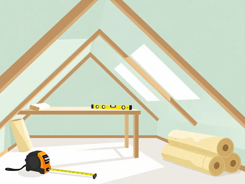 Préparation pose placo sous pente outillage