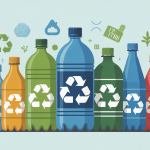 Illustration recyclage bouteille plastique tarif concept