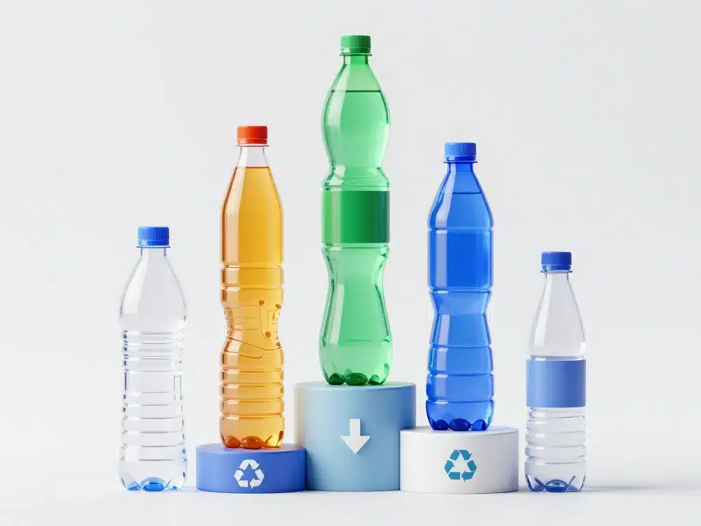 Visuel recyclage bouteille plastique tarif panorama coûts