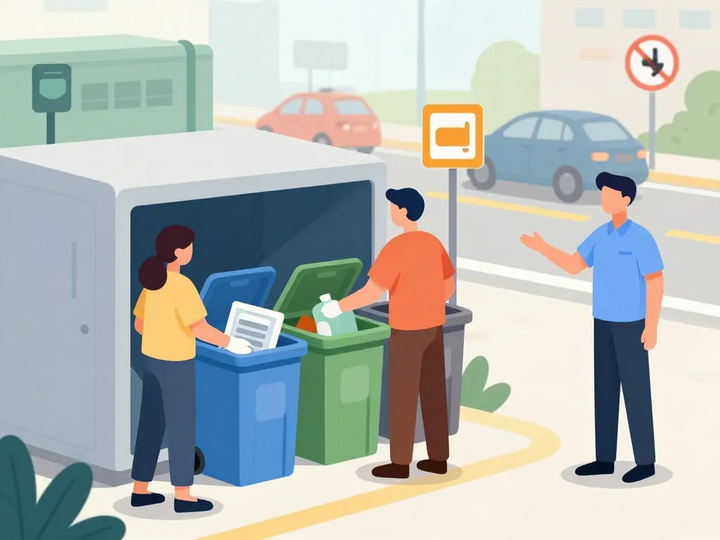 Sécurité à la déchetterie Saint Berthevin