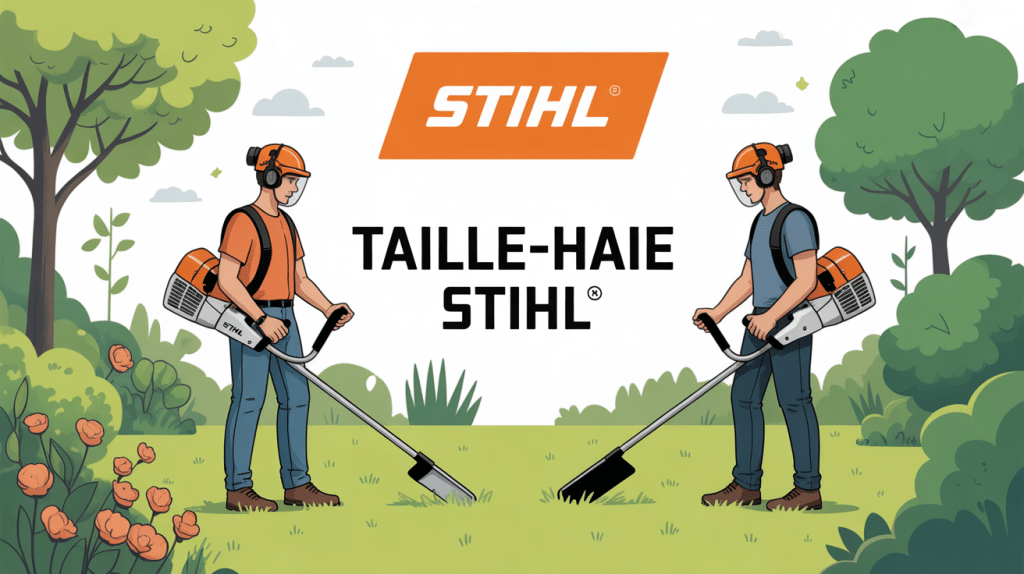 Illustration choix taille haiestihl selon jardin