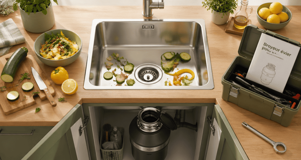 broyeur pour evier sous évier inox cuisine
