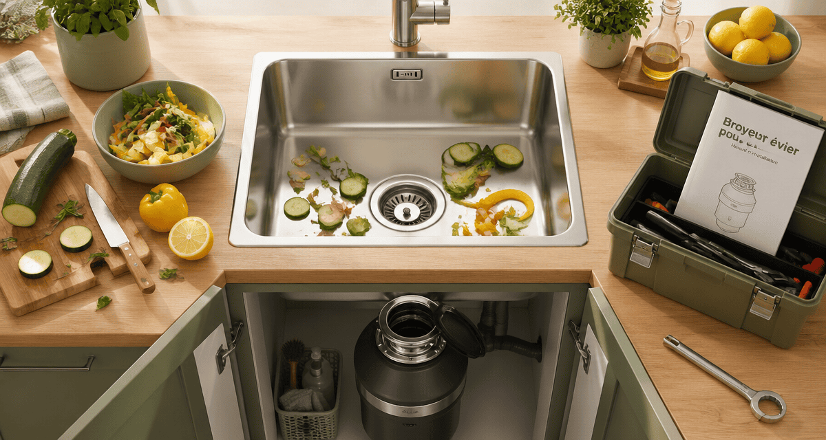 broyeur pour evier sous évier inox cuisine