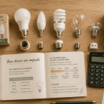 ampoule economique LED fluocompacte halogène