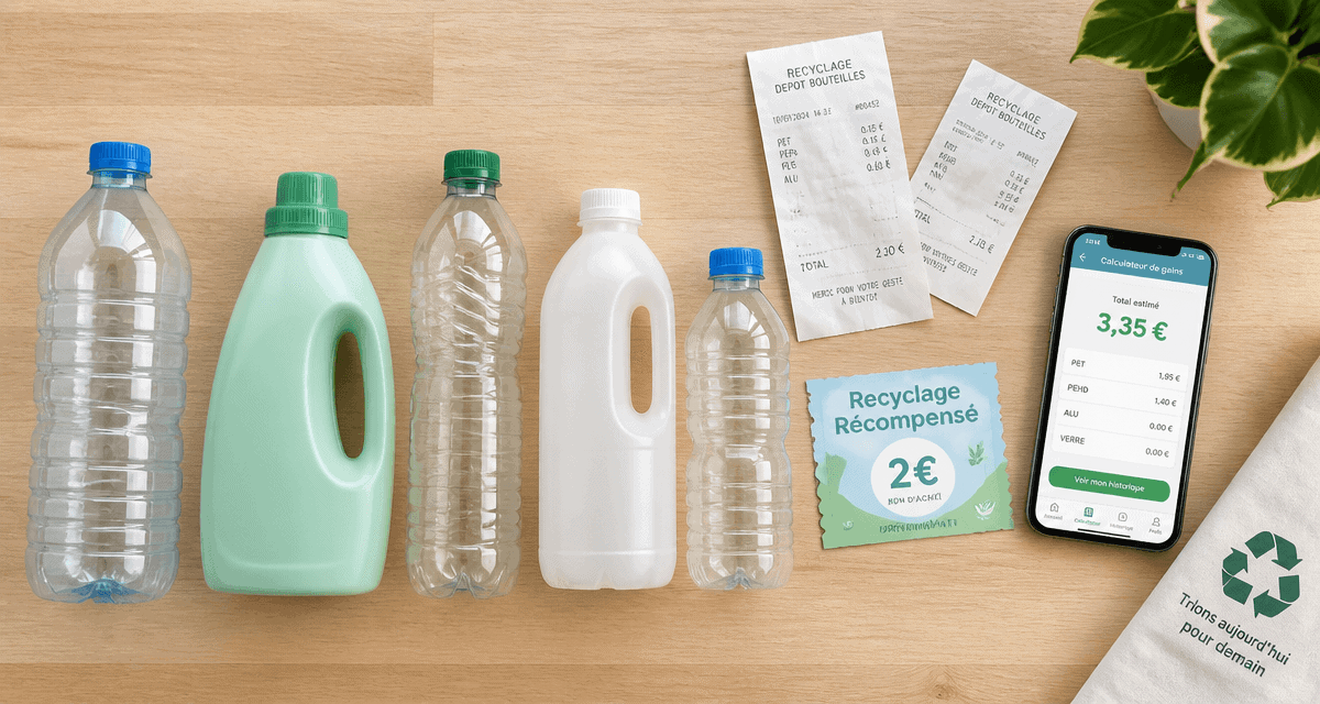 bouteille plastique recyclage tickets bons d'achat