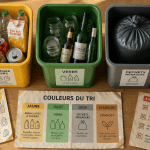 couleur poubelle tri selectif bacs déchets
