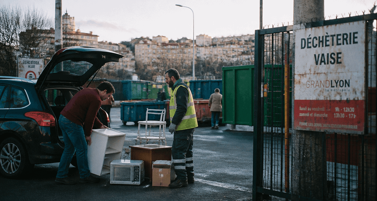 déchèterie donnerie de lyon vaise usager décharge