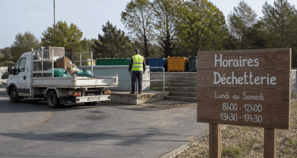 déchetterie garrigues quai dépôt déchets verts