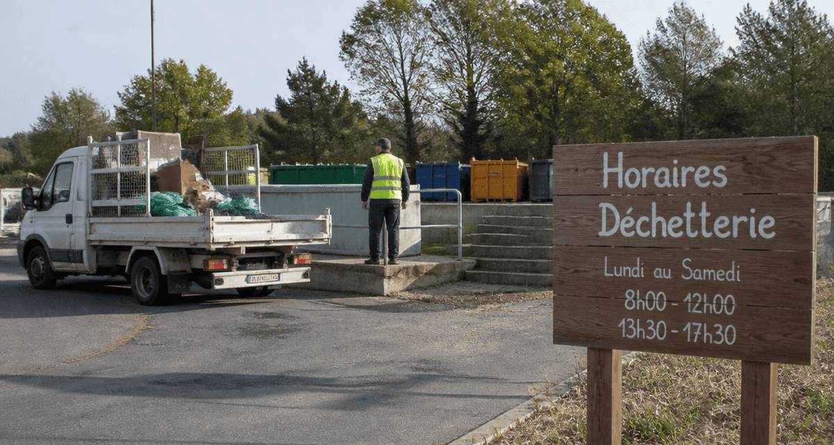 déchetterie garrigues quai dépôt déchets verts