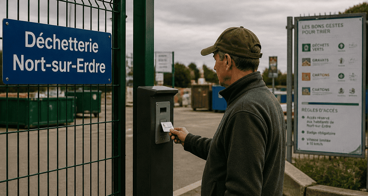 déchetterie nort sur erdre accès badge