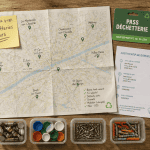 Déchetteries Tours vue du plan et objets tri