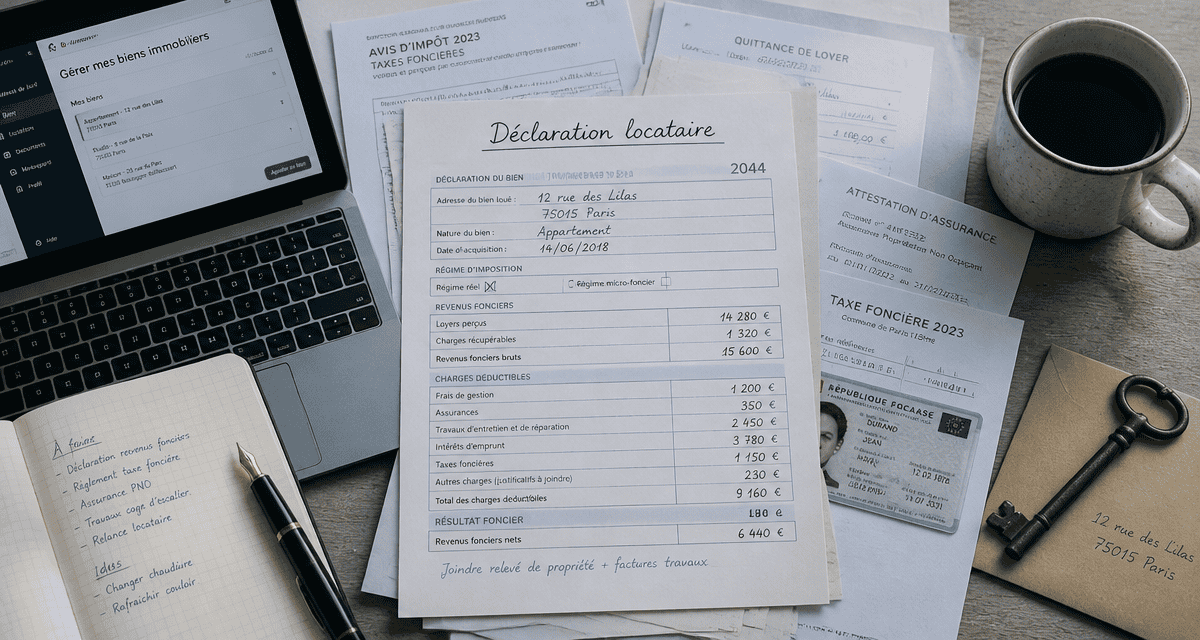 bureau declaration locataire formulaire amende