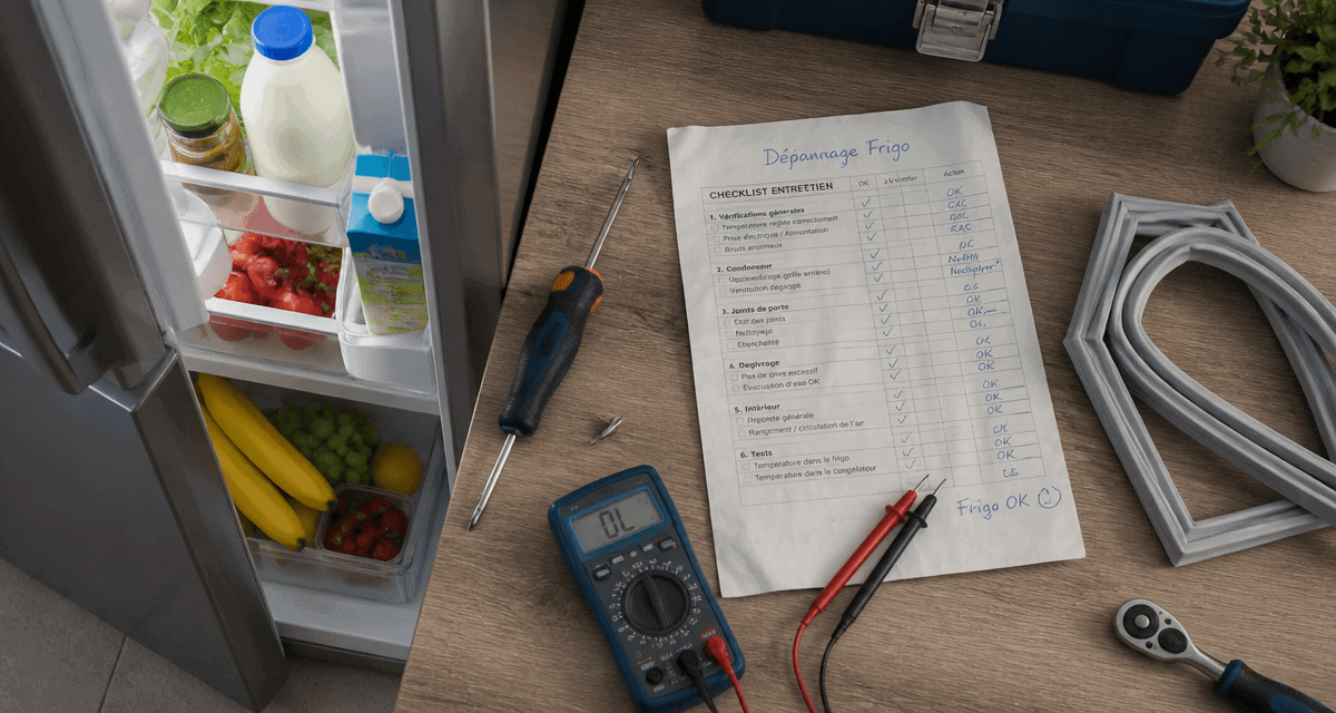 depanneur frigo outils et checklist cuisine