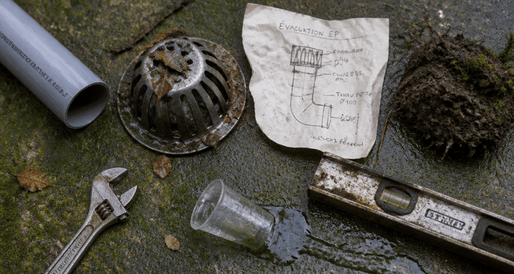 drainage eau de pluie gouttière éléments techniques
