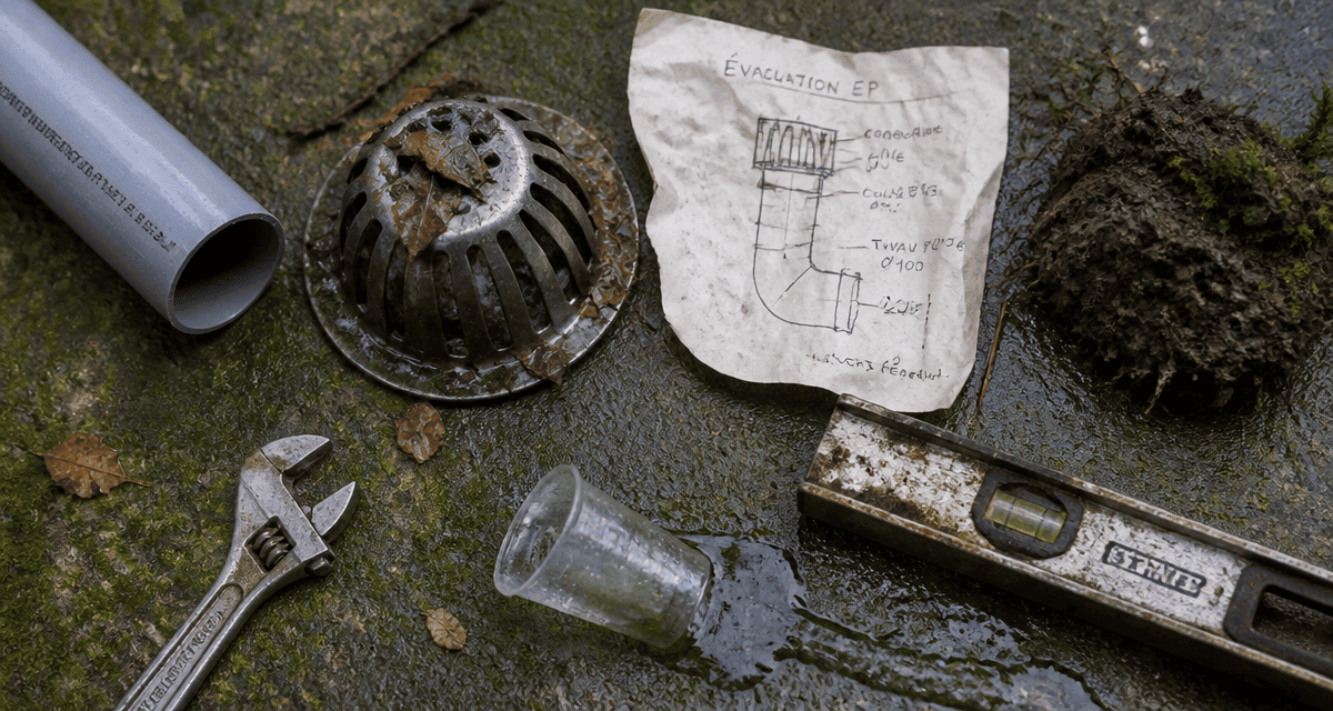 drainage eau de pluie gouttière éléments techniques