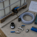 récupérateur d'eau 1000l cuve IBC vue dessus